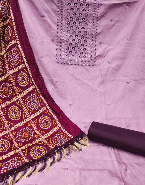 TCNX  Zora silkExclusive Designer Bandhani collection Dress Material